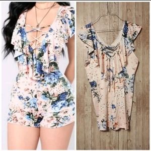 Sexy flower romper